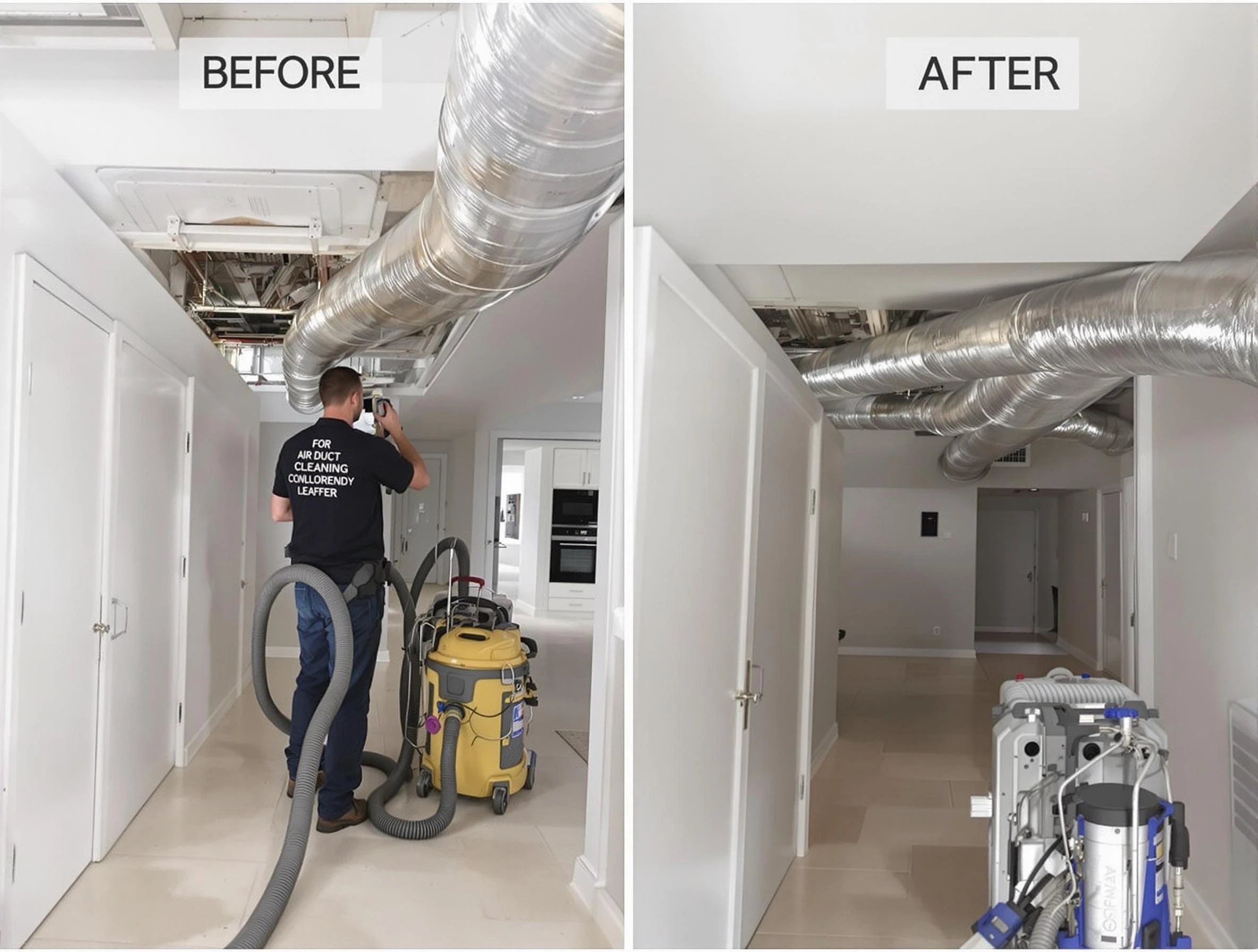 Lawrenceville Air Duct Cleaning professional performing thorough air duct cleaning in Lawrenceville