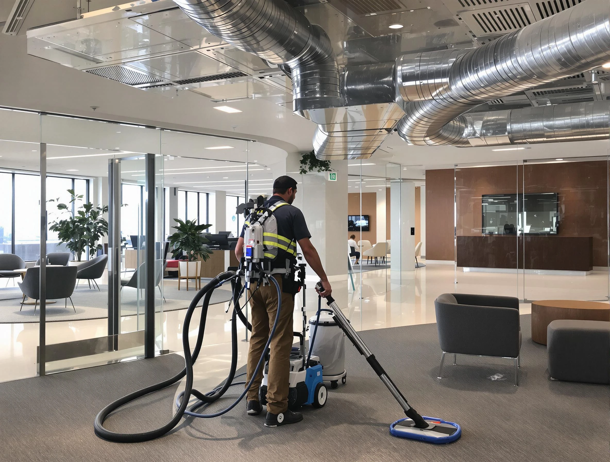 Commercial duct cleaning service by Lawrenceville Air Duct Cleaning in Lawrenceville