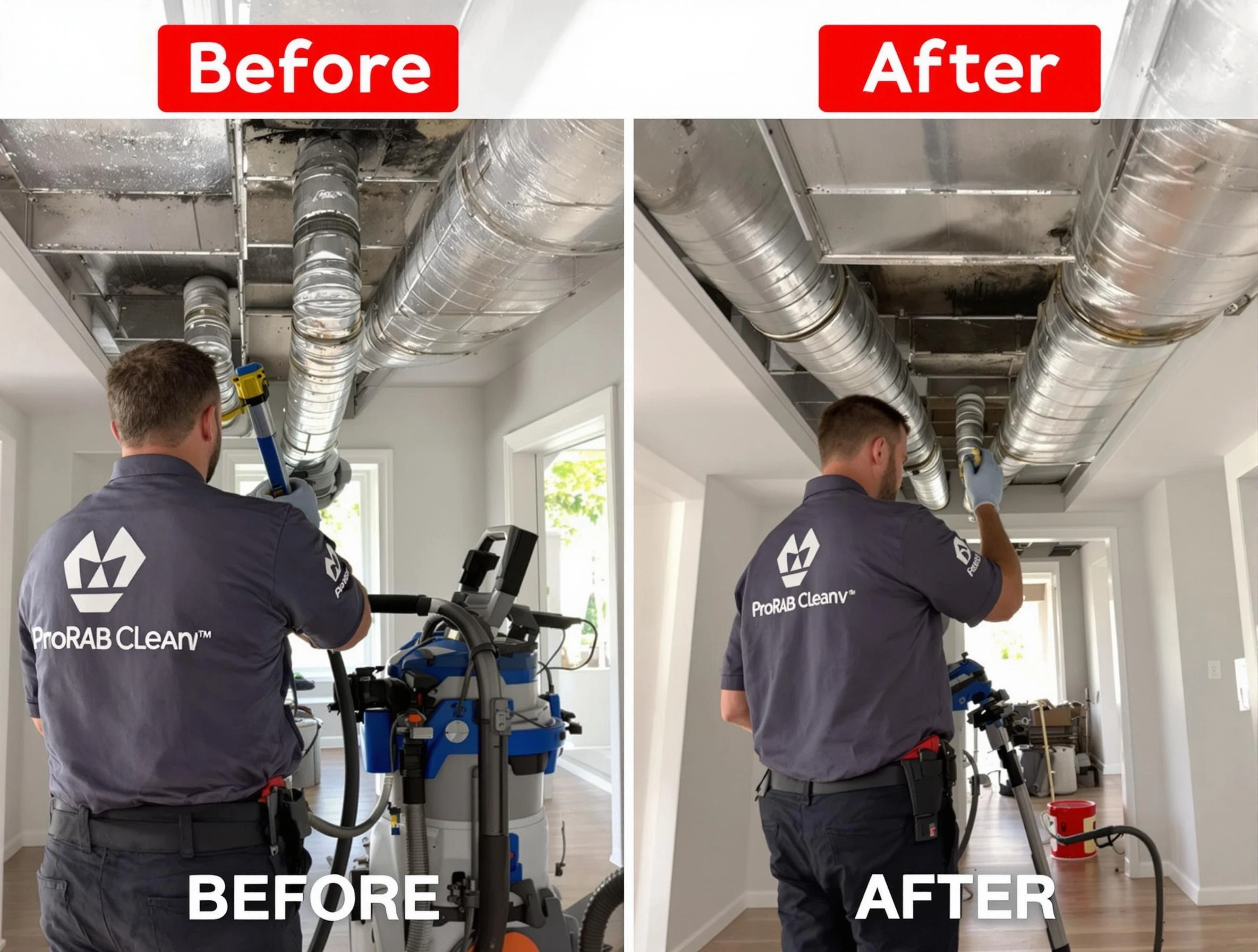 Lawrenceville Air Duct Cleaning expert performing thorough residential duct cleaning in a Lawrenceville home